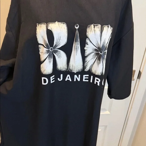 FARM Rio Black Graphic Dress Size XL - Picture 6 of 9